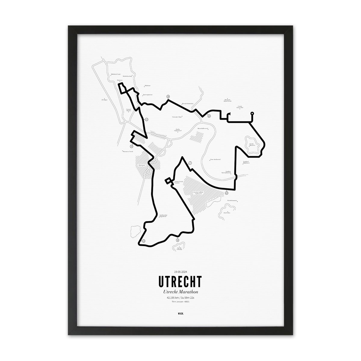 Affiches de Marathon Utrecht 2024 | WIJCK.